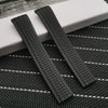 Black Patek Philippe Aquanaut rubber strap - StrapMeister