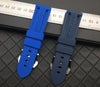 Panerai Blue & Grey Rubber strap free shipping - StrapMeister