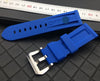 Panerai Blue & Grey Rubber strap free shipping - StrapMeister