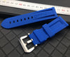 Panerai Blue & Grey Rubber strap free shipping - StrapMeister