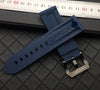 Panerai Blue & Grey Rubber strap free shipping - StrapMeister