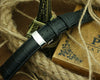 Crocodile Grained calf leather strap with butterfly clasp - StrapMeister