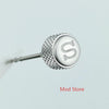 SKX007 Sandblasted Silver Crown Engraved 'S' - StrapMeister