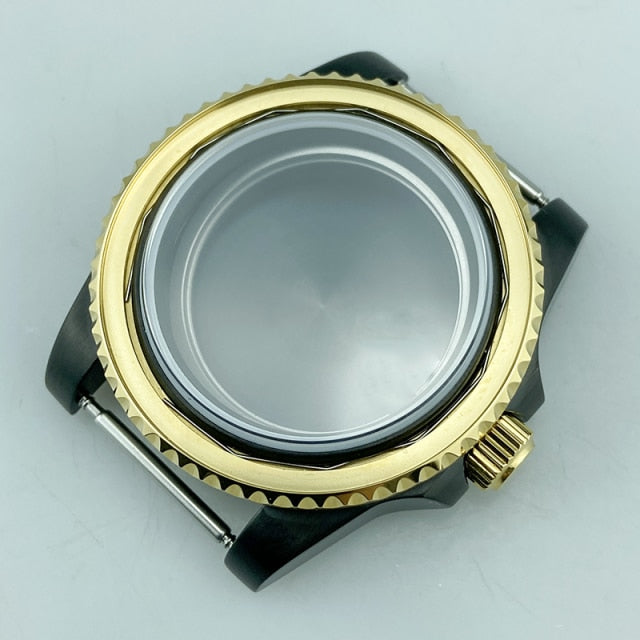 Case Two Tone PVD Fit Miyota8215 ETA2836 SUB - StrapMeister