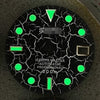SKX007/009 Style 28.5mm Green Luminous Crack Watch Dial with S Logo Suitable for NH35 Movement - StrapMeister