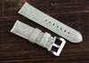 Beige Alligator grainned Leather Watch Strap 24/22mm - StrapMeister