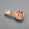 Rose Gold Cartier Tank folding clasps-strapmeister - StrapMeister