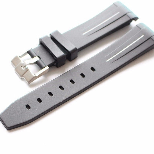 20mm cheap Rolex Rubber Strap-free shipping - StrapMeister