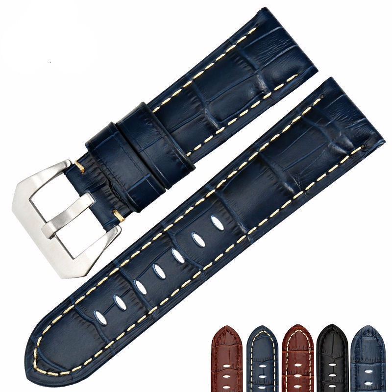 Panerai Crocodile Grained calf leather strap. - StrapMeister