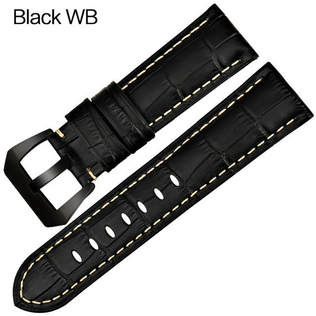Panerai Crocodile Grained calf leather strap. - StrapMeister