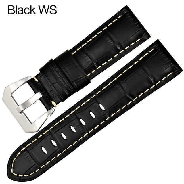 Panerai Crocodile Grained calf leather strap. - StrapMeister
