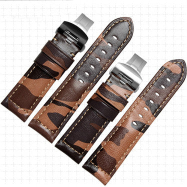 Panerai Camo leather strap-strapmeister - StrapMeister