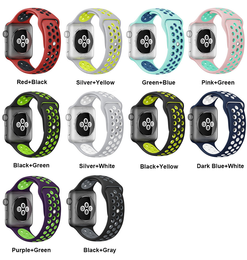 38/42mm Silicon Rubber Strap for Apple Watch - StrapMeister