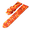 Electro Orange Camo rubber strap for Panerai - StrapMeister