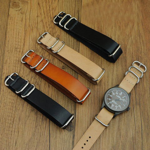 Leather Zulu strap - StrapMeister