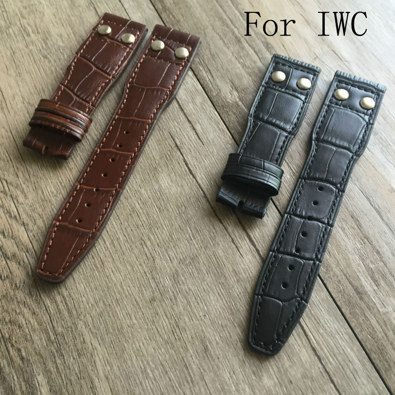22mm Leather Watch Strap for IWC - StrapMeister