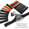 Omega Planet Ocean rubber straps with clasp-strapmeister - StrapMeister