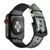 Apple watch leather strap with silicone base. - StrapMeister