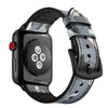 Apple watch leather strap with silicone base. - StrapMeister