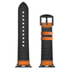 Apple watch leather strap with silicone base. - StrapMeister