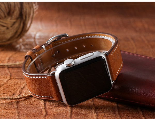 Applewatch fine grained leather strap(42 & 38 mm) - StrapMeister