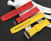 Red & Yellow Breitling rubber strap